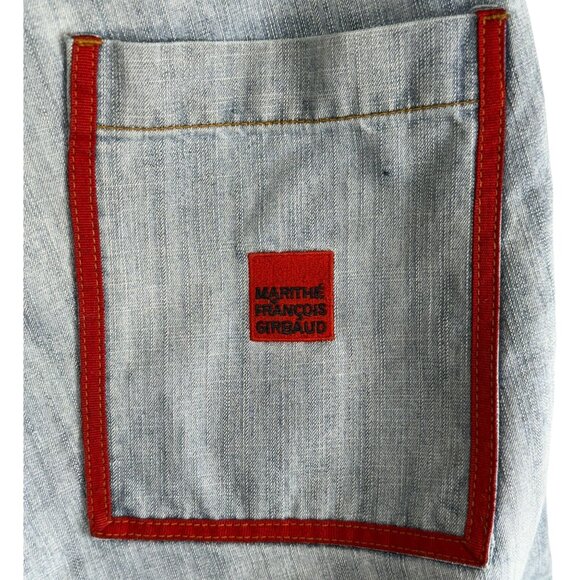 Vintage Girbaud Marithé & François Denim Cargo Shorts Streetwear M+Fg Accent 34" - Picture 8 of 11
